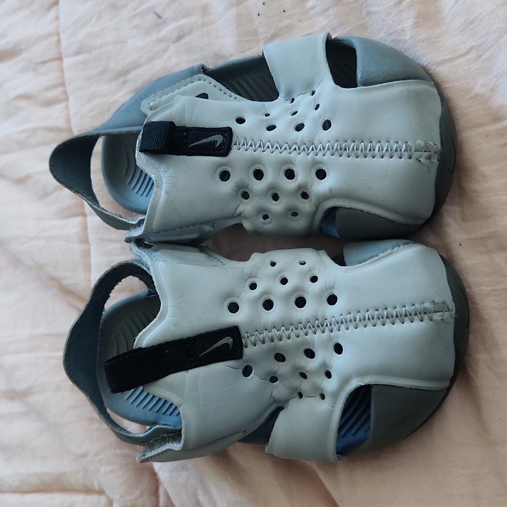 Grey Nike sandals